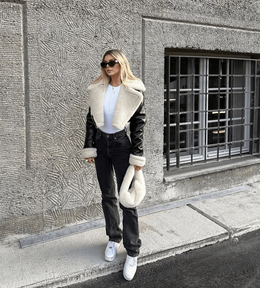 Clara Lederjacke | Stilvoller Look für die kalten Tage mit Pelzbesatz